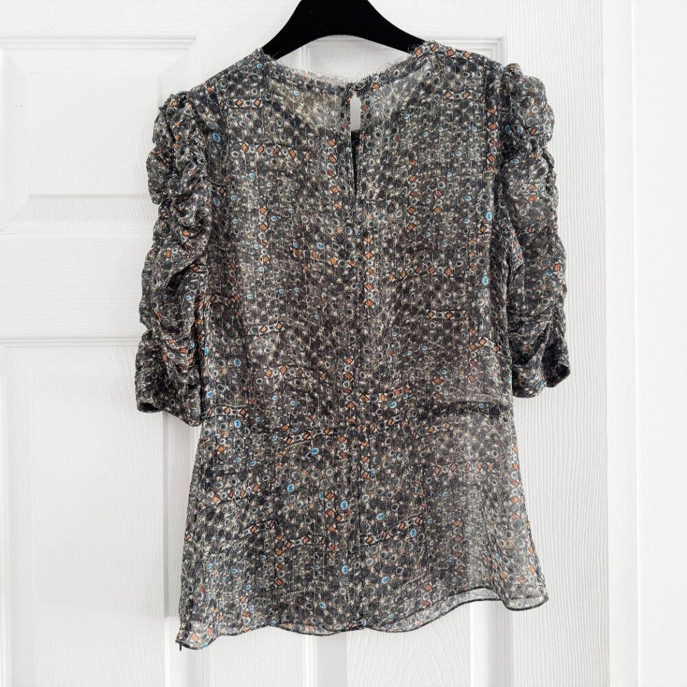 Isabel Marant x H&amp;M Printed Blouse, size 4 (fits like size 0!!) - Picture 7 of 10